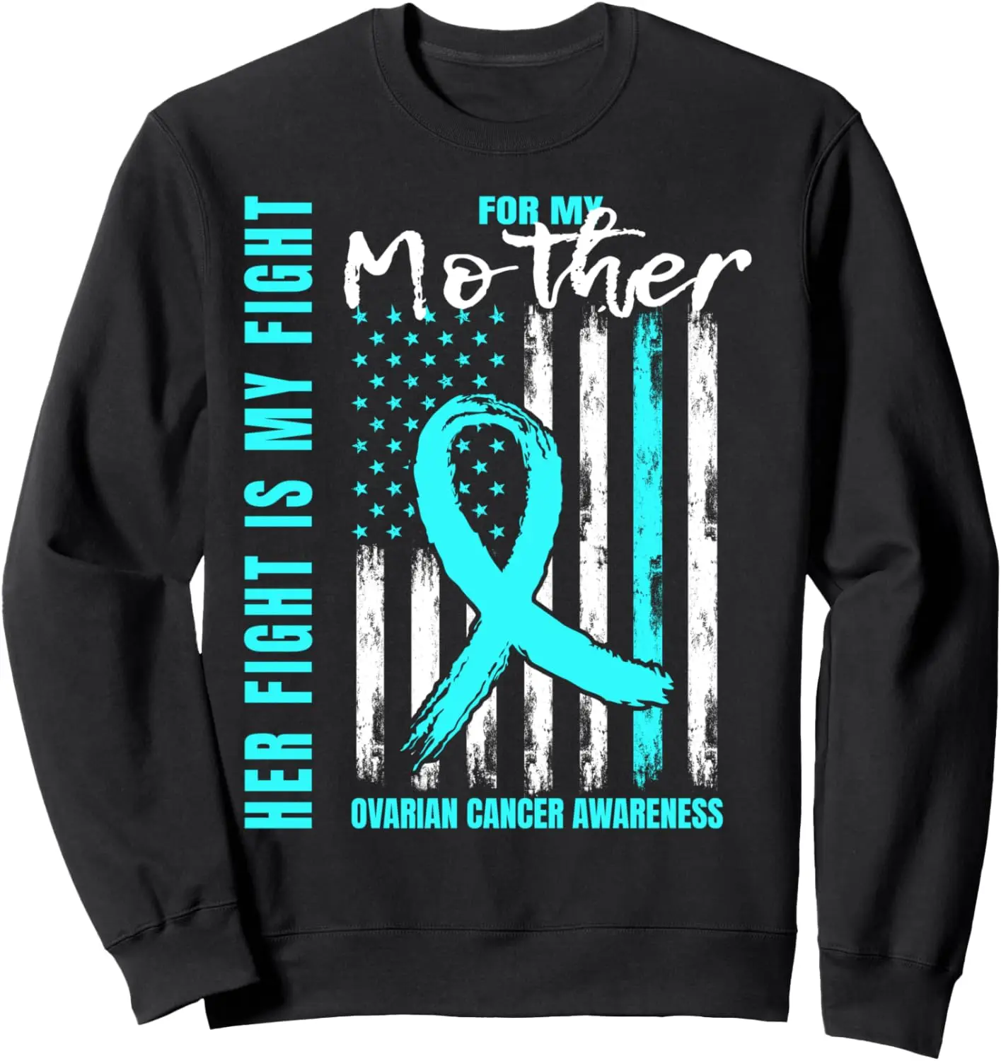 Толстовка с флагом Эе бой — моя борьба бирюзовой мамой и информацией о раке