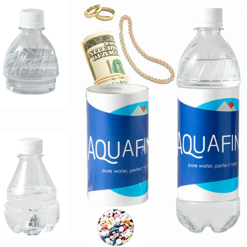 

1PC Fake Water Bottle Shape Surprise Secret Hidden Safes Security Container Stash Safe Money Box Plastic Stash Jars Org Tools