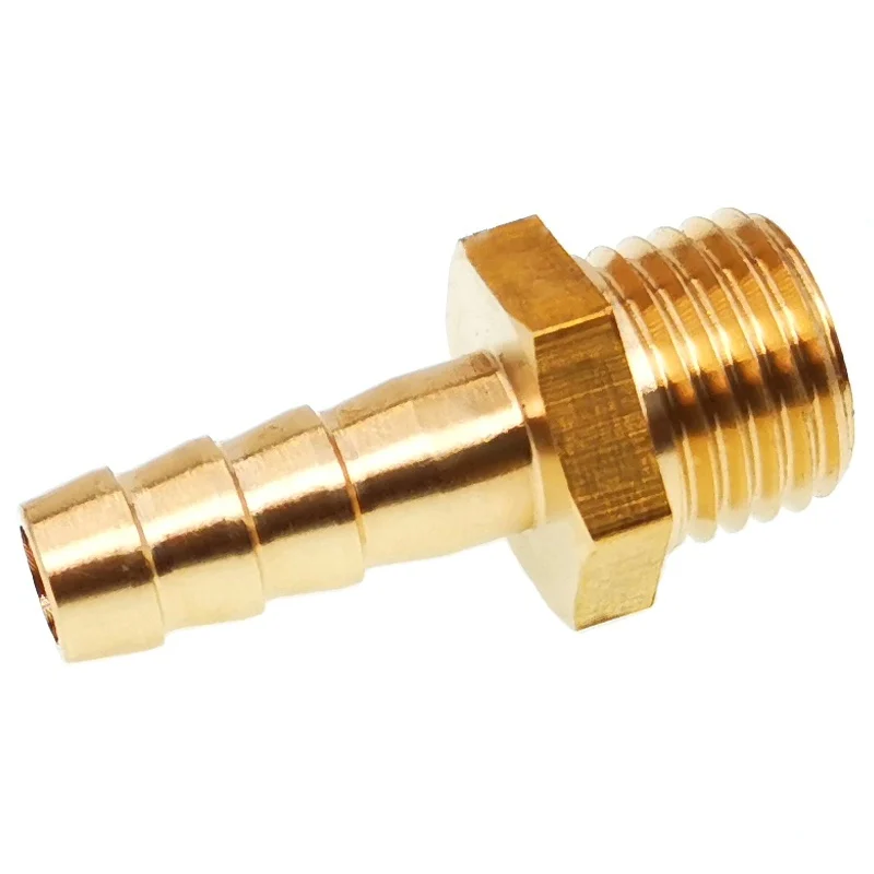 

M14 M16 M20 Metric Male Thread x 8/10/12/13/16mm OD Hose Barb Brass Pipe Fitting Coupler Connector Splicer