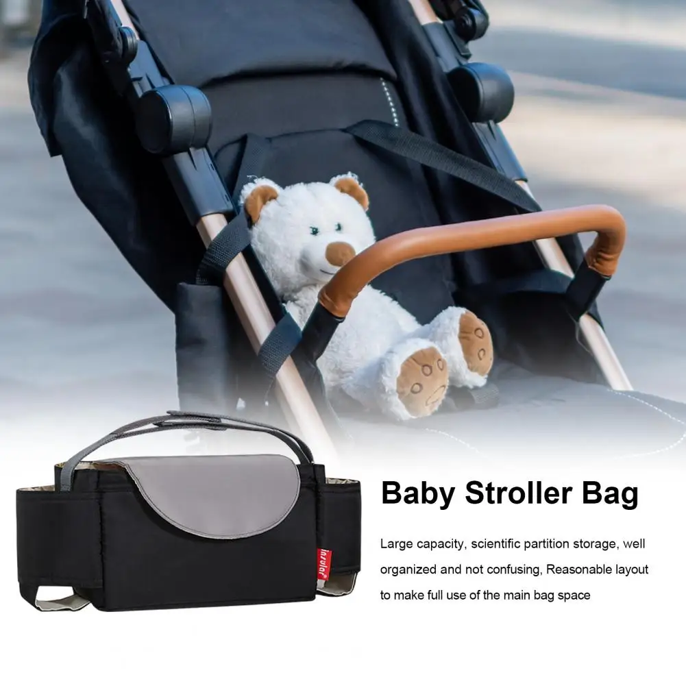 

Baby Buggy Pouch Eco-friendly Baby Stroller Bag Easy to Install Crib Side Storage Bag Stroller Hanging Organizer Storage