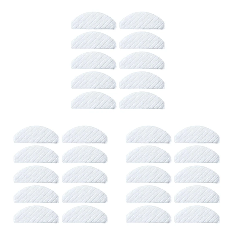 

HOT！-30Pcs Disposable Rags For Ecovacs Deebot Ozmo T8 Vacuum Cleaner Mop Cloths Mopping Pads Spare Parts