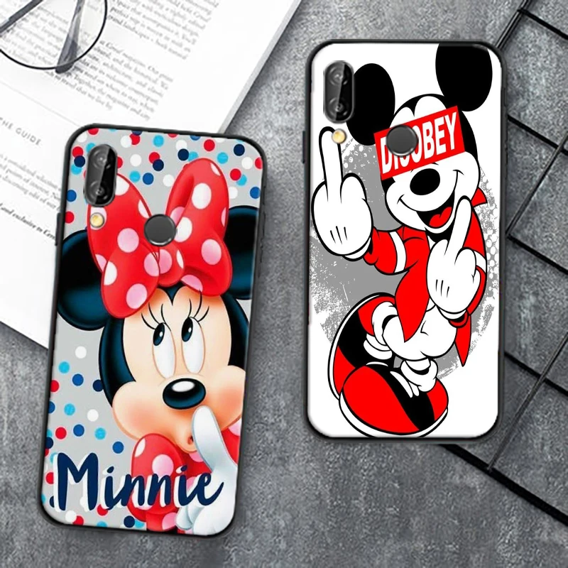 

Disney Pop Mickey Mouse For Huawei P20 Lite Pro 2019 Soft Silicon Back Phone Cover Protective Black Tpu Case Back