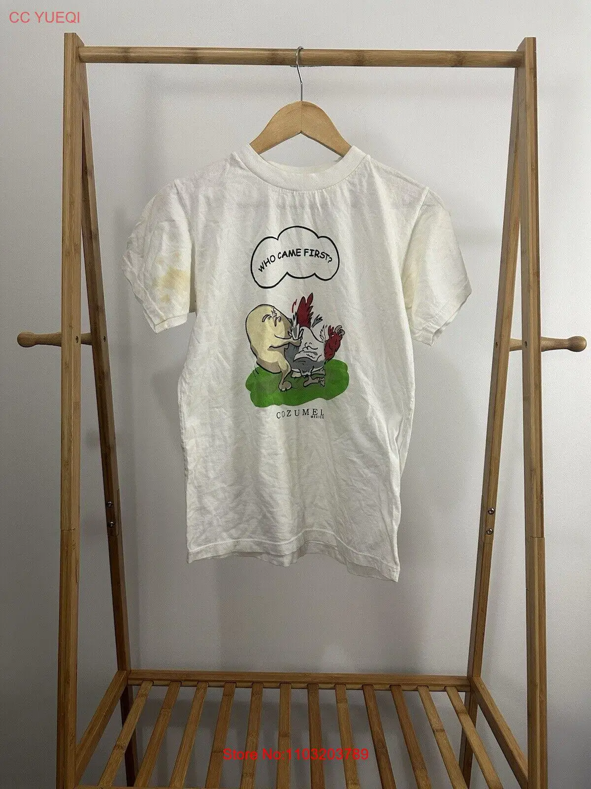 VTG которая пришла в первый раз рисунок виде яйца грязные забавные новые футболки