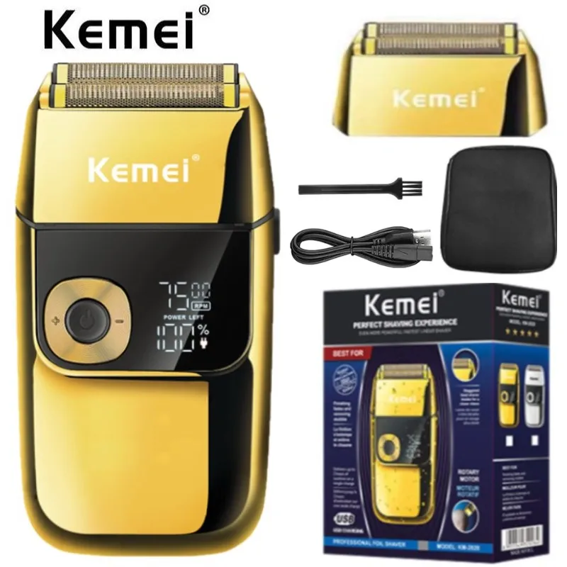 For Men Electric Shaver Rechargeable Electric Razor Balds Shaving Km-2028