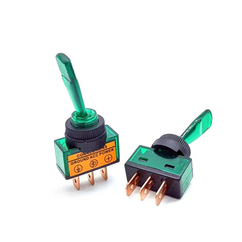 Переключатель SPST с 3 контактами и длинной ручкой 20 А 12 в пост. Тока/24 Тока