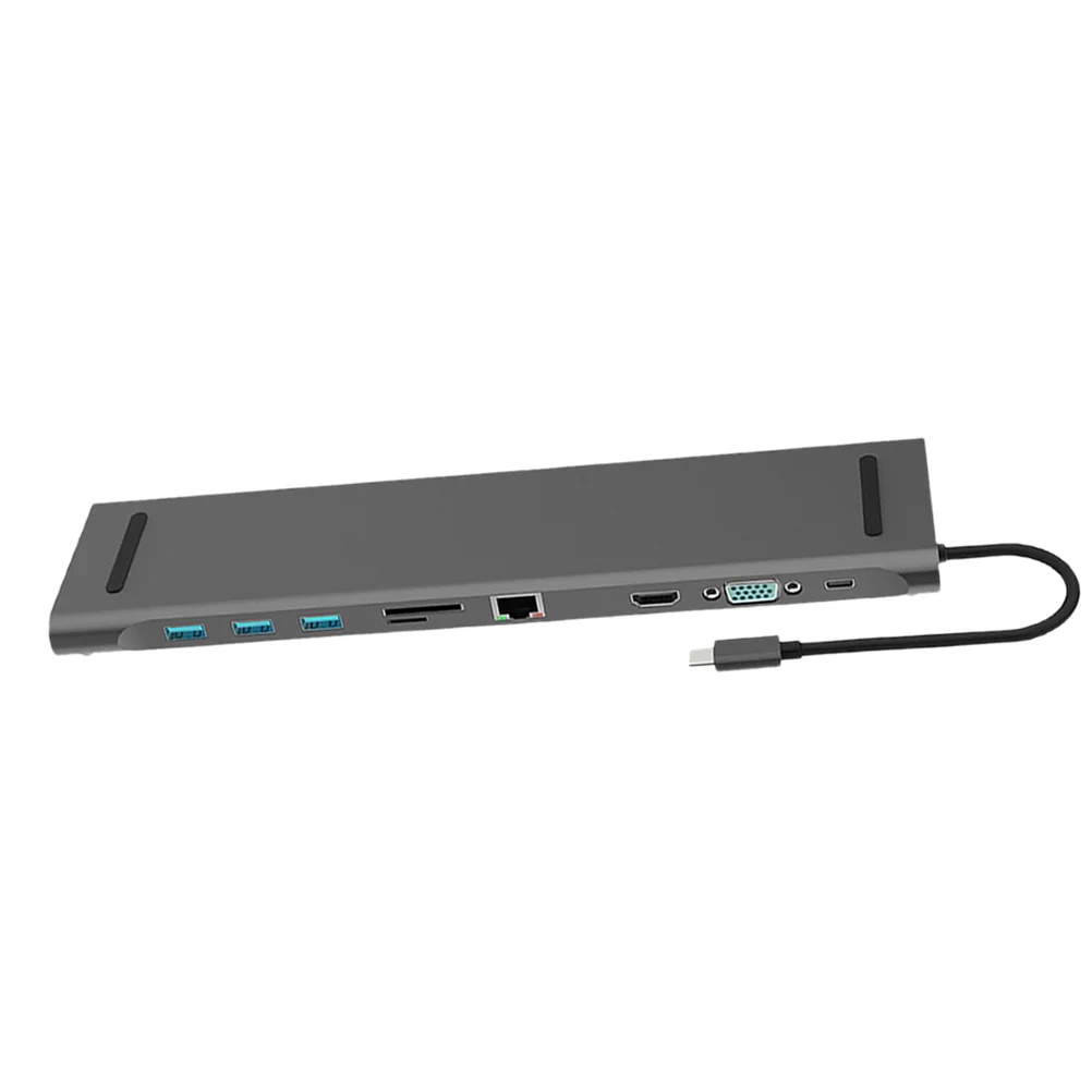 

1PC 3.5mm PD USB 3.0 RJ45 HDMI VGA Splitter Compatible with