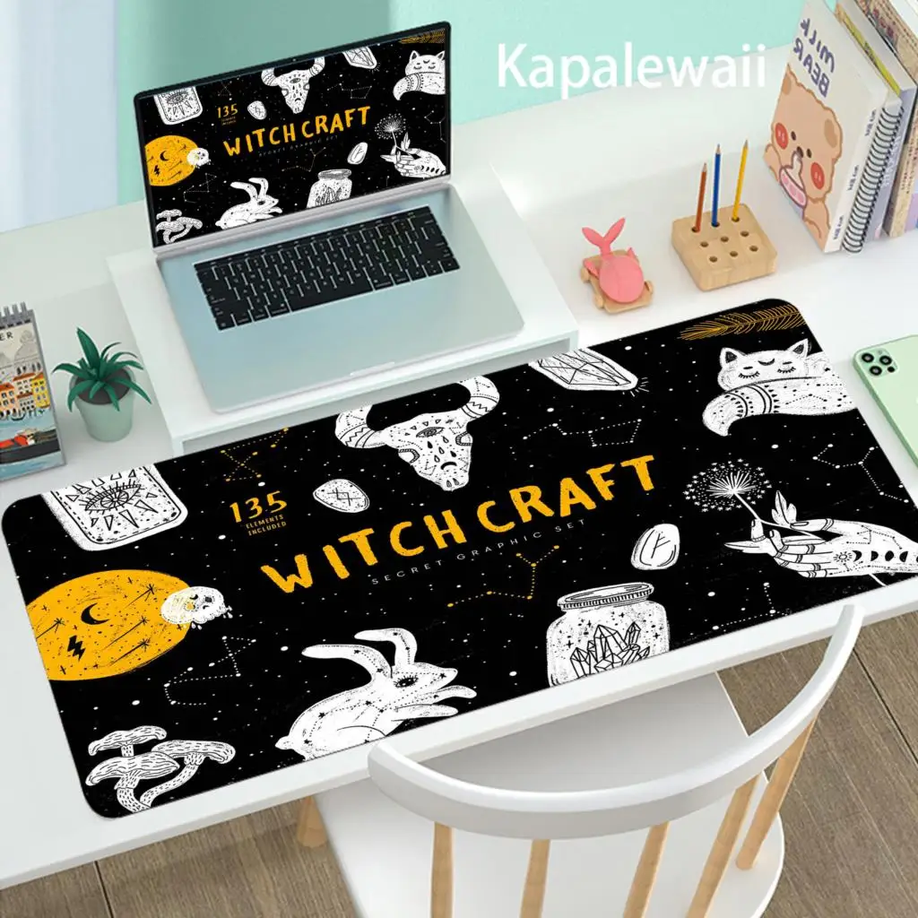 

Computer Mouse Pad Gaming MousePad 900x400mm Large Mouse pad Gamer XXL Mause Carpet PC Desk Mat Keyboard Pad Witches Moon Tarot