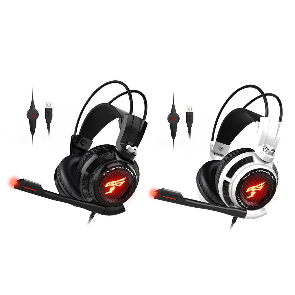 

Somic Wired Gaming Headset 7.1 Channel Professional USB Interface Game Playing Music Listening Headphone Black