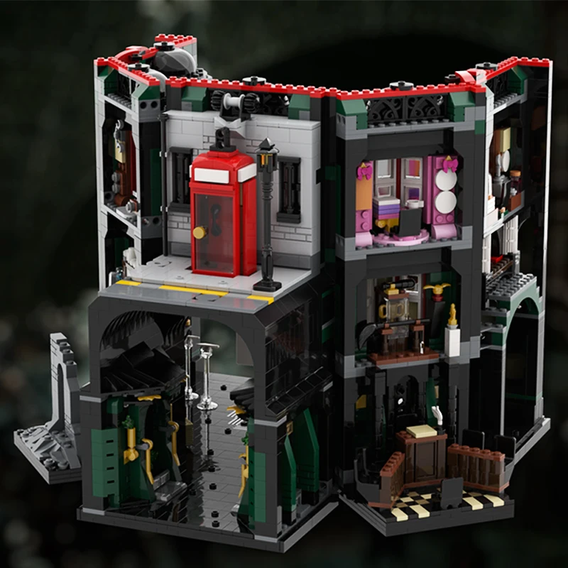 Фото 1420 деталей MOC: Модель здания Школы магии, архитектурный конструктор, развивающая игрушка, подарок на день рождения, коллекция кирпичиков для сборки, художественный набор №2