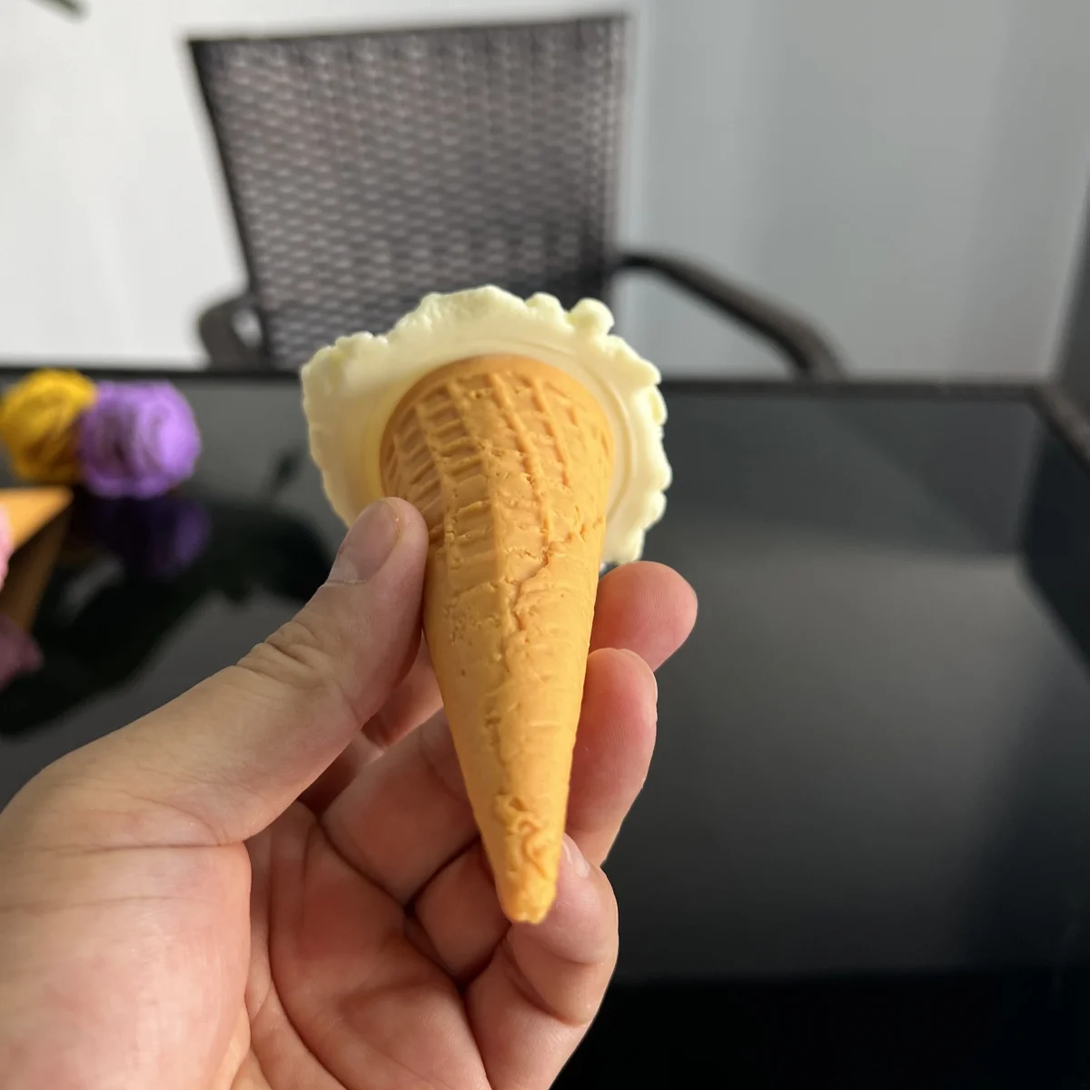 Реалистичная модель мерного шара-имитация ложки для ресторана магазина холодных