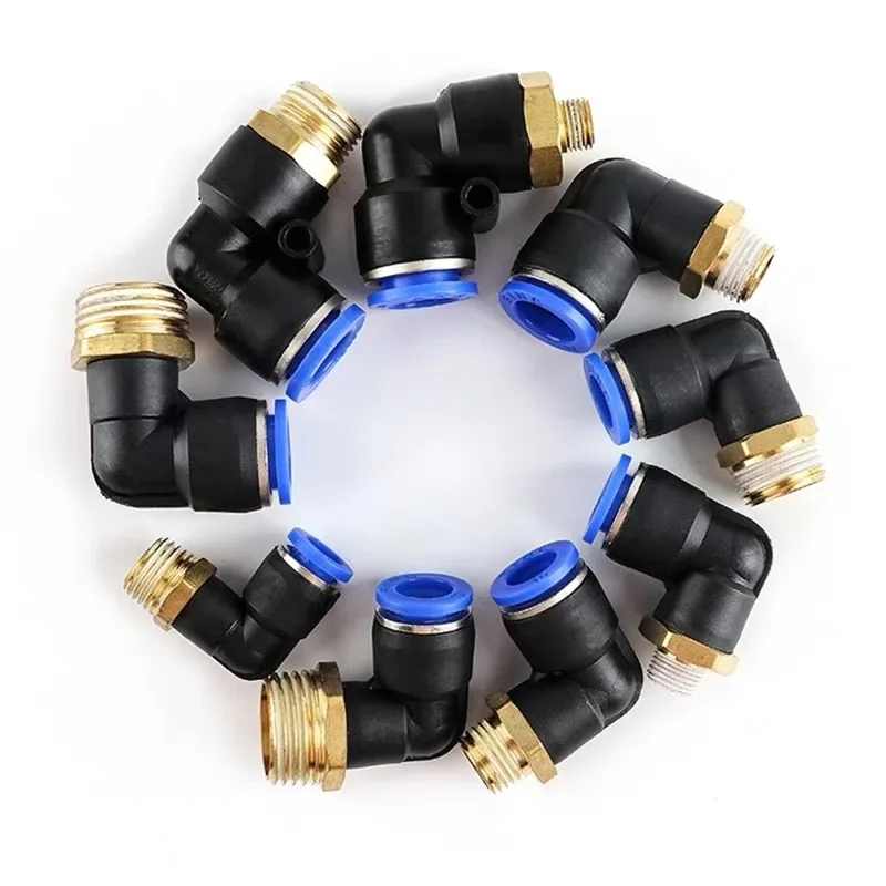 Пневматический воздушный разъем PL 4 6 8 10 12 мм 20/50/100 шт