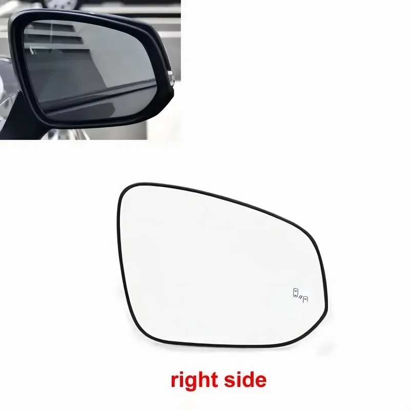 Отопление с рисунком слепых зон для Toyota Wildlander Harrier Venza 2020-2024, зеркальные линзы, светоотражающие линзы заднего вида, стекло