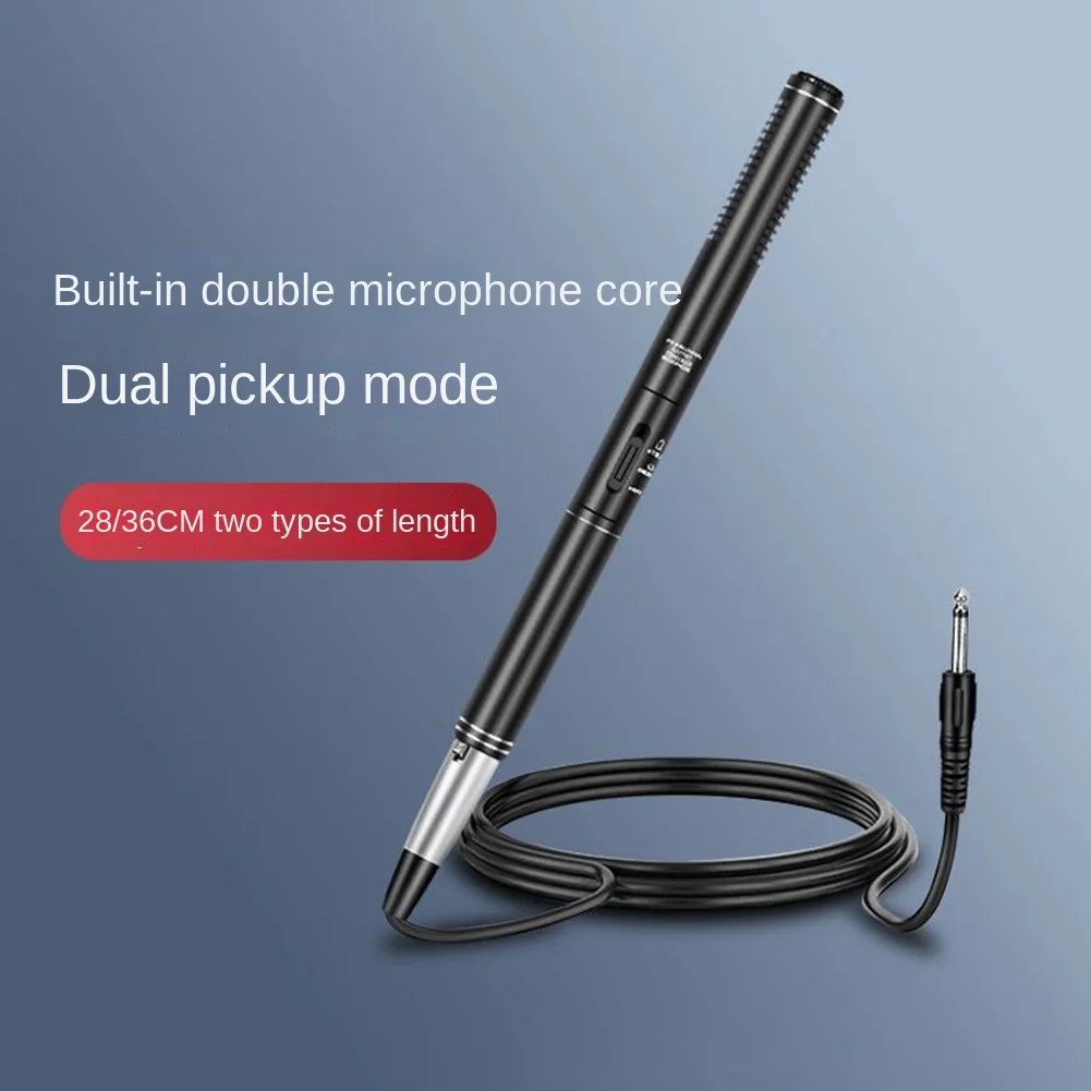 

Professional Interview Microphone Camera Microphone Directional Condenser MIC for DSLR DV Camcorders Video Camera,36cm