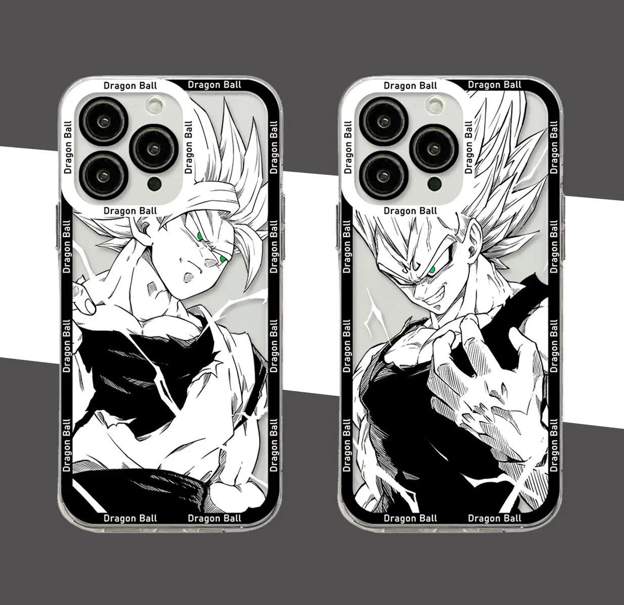 

Hot Anime Dragons Balls Son Gokus Vegetas Phone Case For iPhone 14 13 12 Mini 11 Pro Max X XR XS 7 8 SE 2020 Plus Transparent