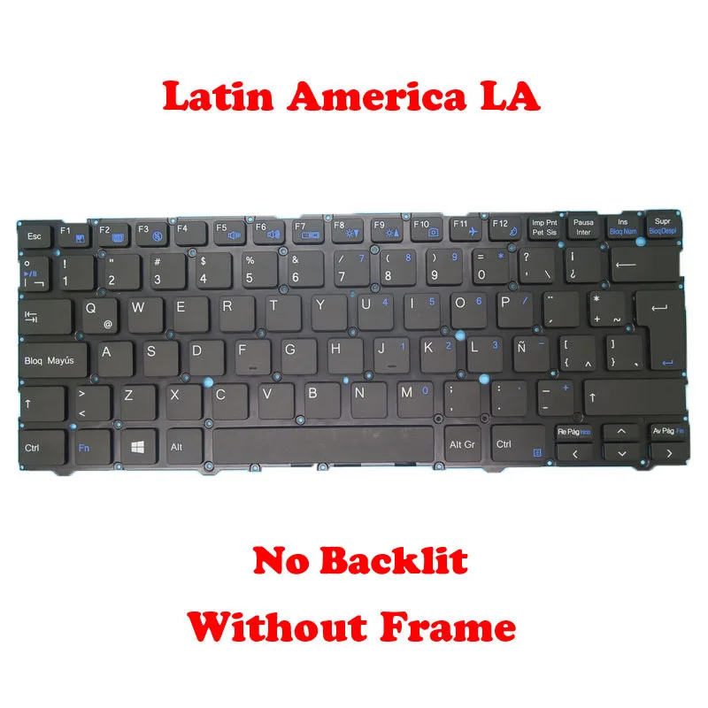 Клавиатура без подсветки SP US UK BR LA RU для CLEVO NV41MB NV41ME NV41MJ NV41MK NV41MZ NV40 MV41 NV40MB NV40ME NV40MJ