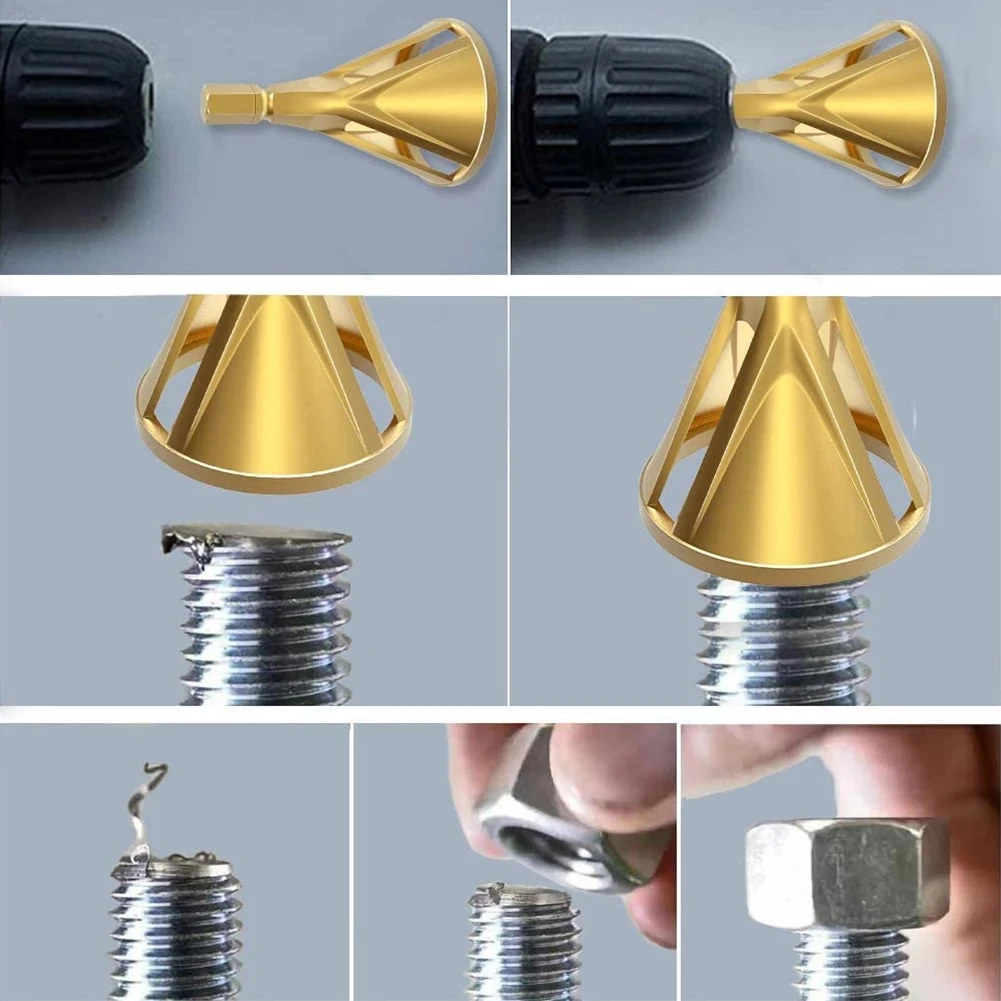 

1PC Hex Handle HSS Deburring External Chamfer Tool Stainless Steel Removing Burr For Electrical Drill Accessories