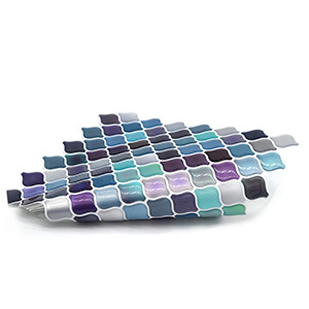 

Colorful Mosaic Tile Wall Sticker Decal Self-adhesiv Kitchen Bathroom Decor For Home Kitchen Bedroom Waterproof Stickers 3D