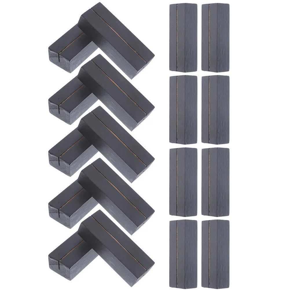 

20 Pcs Decor Office Photo Frame Note Clip Stands Desktop Halloween Place Cards Wooden Organizers Pictures