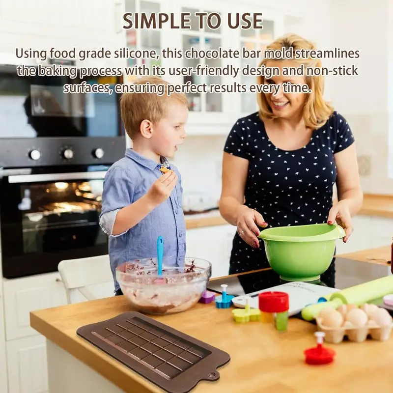 Силиконовая форма для шоколадного батончика многоразовая изготовления