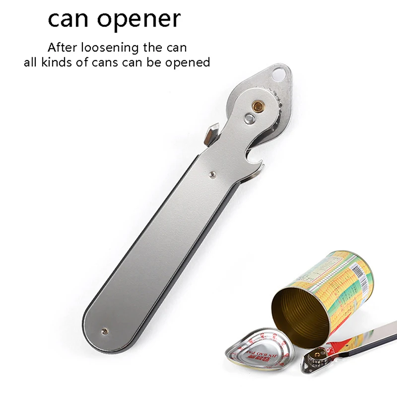 

Ручной консервный нож из нержавеющей стали, консервный нож для кухни, консервный нож, открывалка для бутылок вина, пива для ресторана, дома, ...