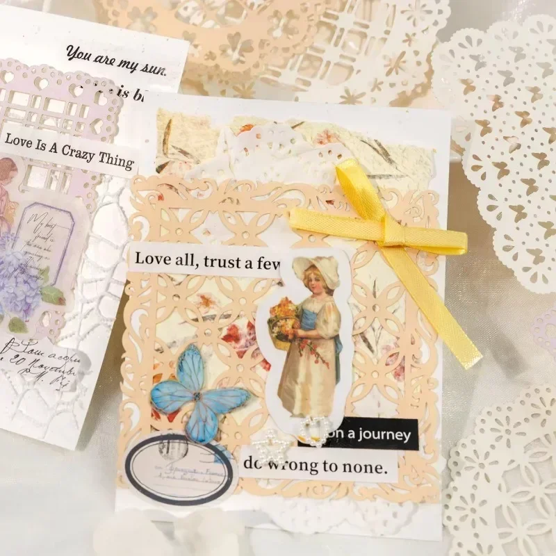 10 шт. винтажные кружевные выдолбленные справочники для встреч Алисы