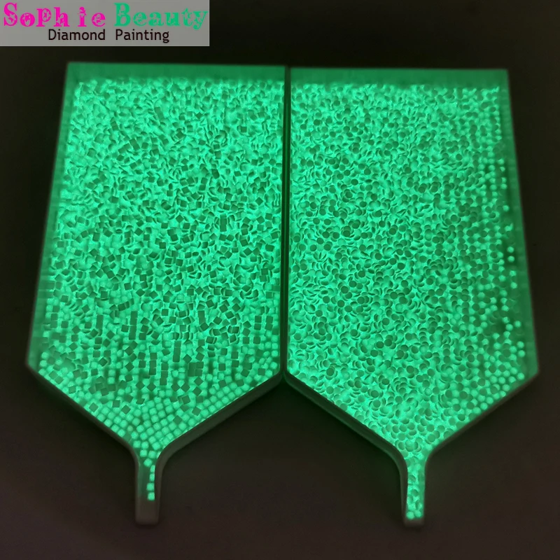 2021 новая распродажа блестящие в темноте камни из смолы цвет 5200 квадратные