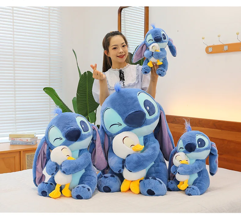 30/45 см плюшевая кукла Disney Stitch Лило милый Дональд Дак плюшевое украшение игрушка