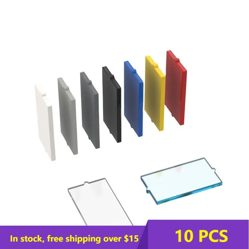 

10PCS MOC Bricks MOC Bricks 60602 Glass for Window 1 x 2 x 3 For Building Blocks Parts DIY Educational High-tech Parts Toys