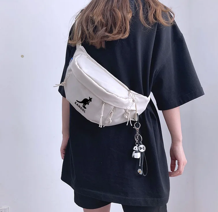 Kangol Men Women Fashion Crossbody Bag Shoulder Bags Stylish Waist Bag Female Waist Pack Travel Bag Mobile Phone Bag