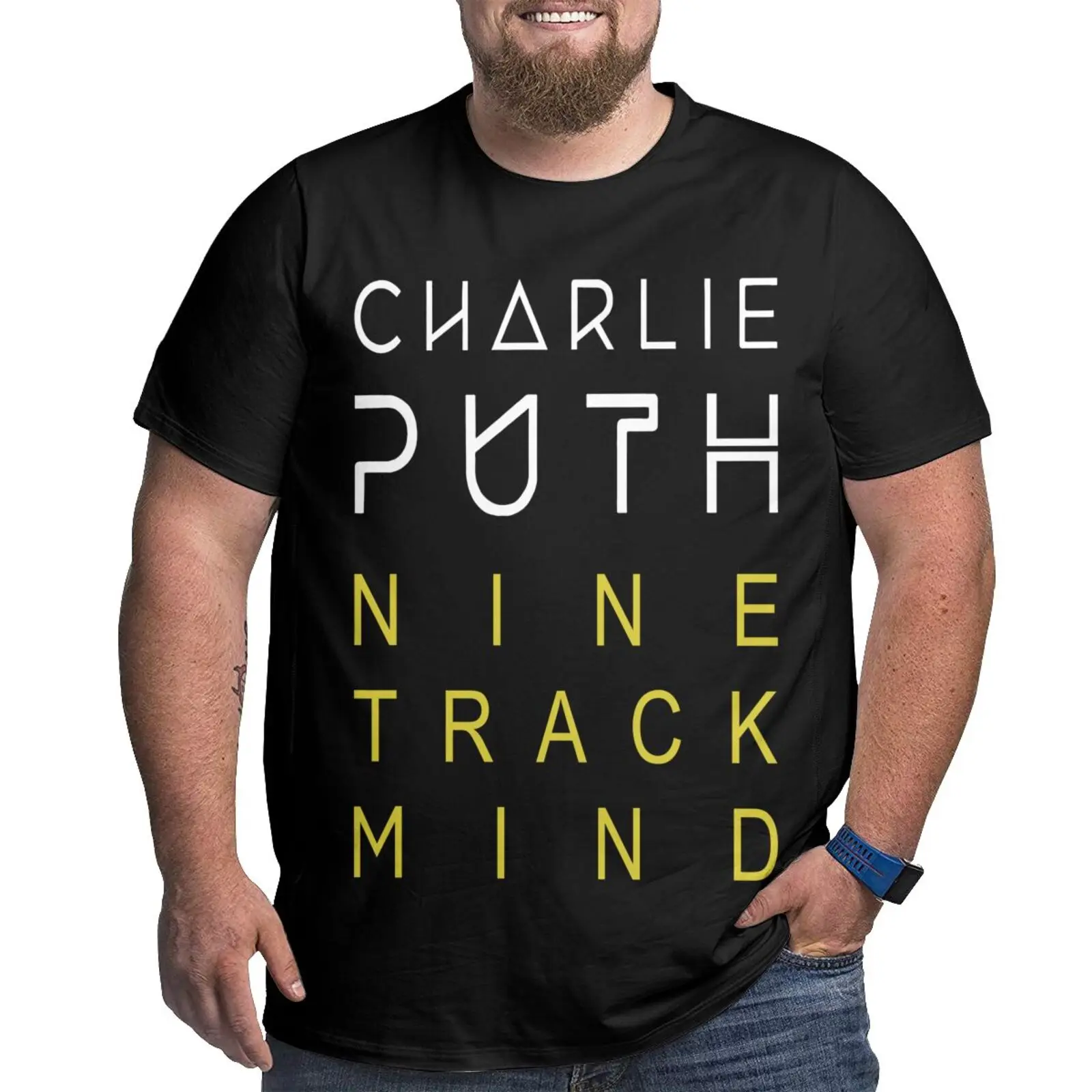 

Футболка мужская оверсайз, официальная одежда с принтом Чарли пьюти Найтс, размерная рубашка