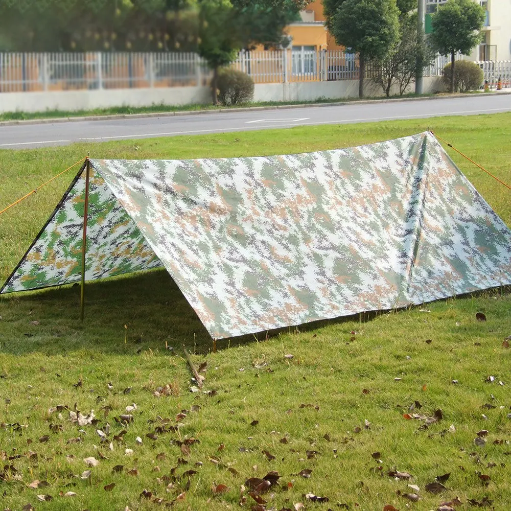 

Tent Hammock Tarp Survival Shelter Sunshade Camping Mountaineering Tent Mat Wear Resistant Windproof Rain Shading Canopy Picnic