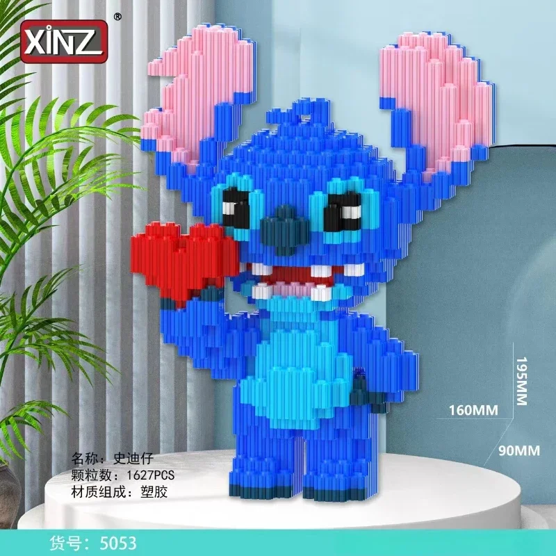 Милая мультяшная стежка кукла строительные блоки 3D сборка детская