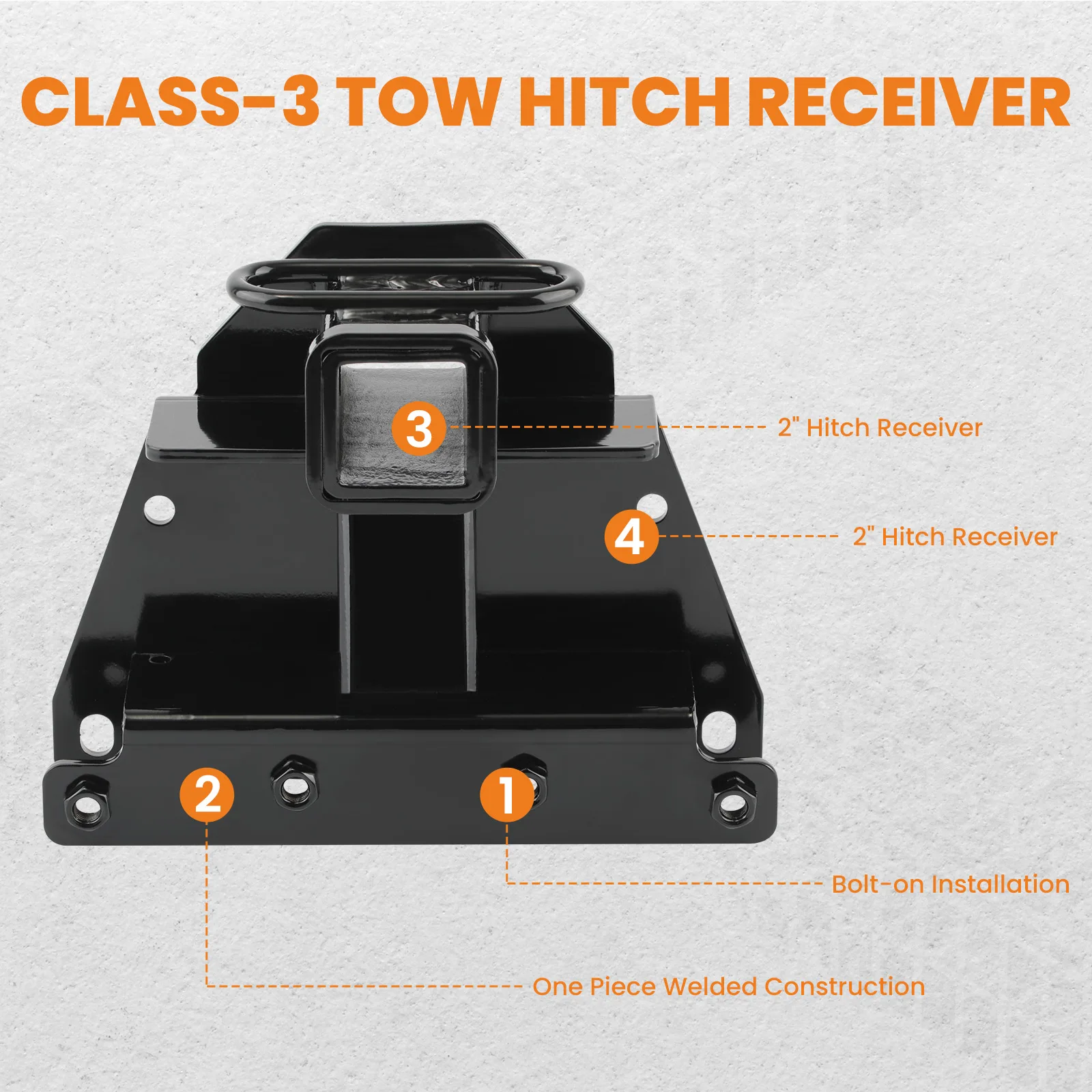 Сцепная тяга для прицепа Class 3 2 дюйма приемник сцепка 5000lb Jeep Commander 2006 2007 2008 2009 2010