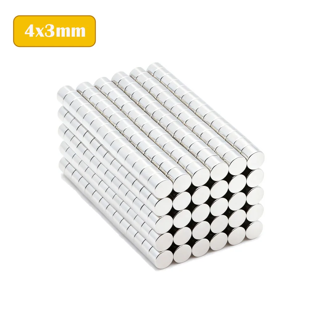 

Неодимовые магниты 4x3 мм N35