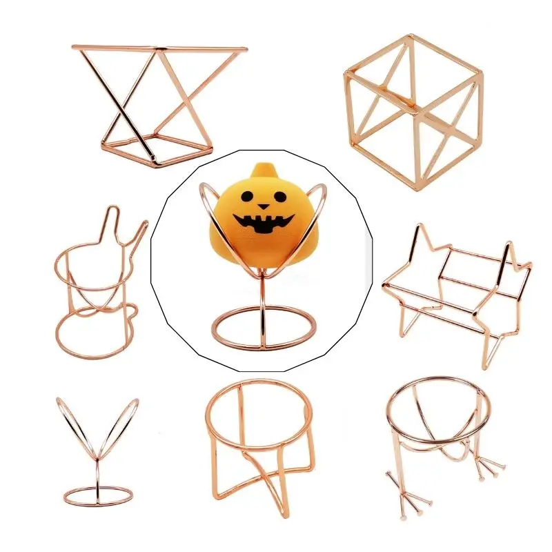 

New Makeup Egg Metal Bracket Creative Gourd Puff Rack Storage Rack Beauty Sponge Drying Stand Holder Women Gifts Makeup Tools
