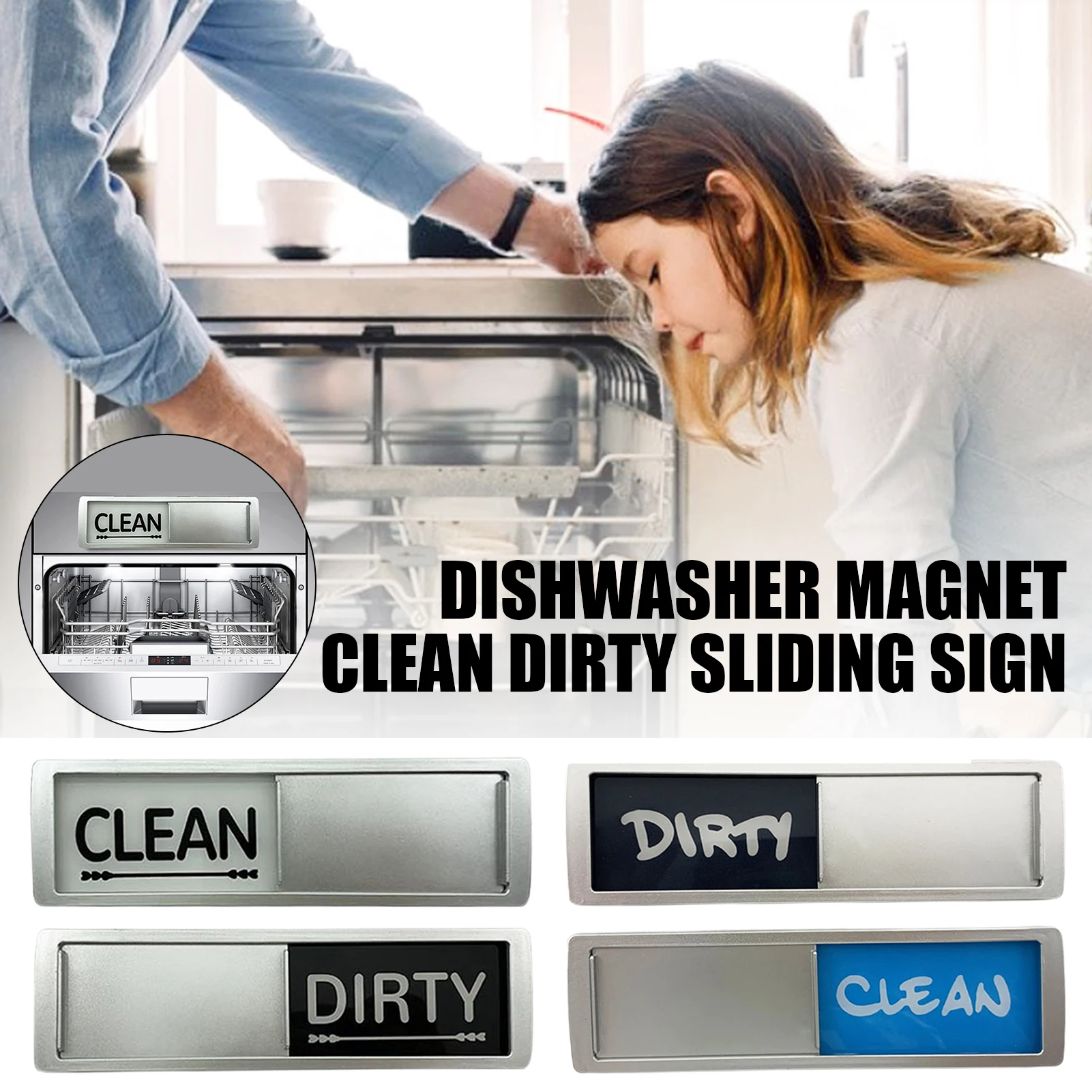 

Магнитная очистка грязный знак очистка советы акрил кухня посудомоечная машина магнит знак сильная устойчивость к царапинам украшение для...