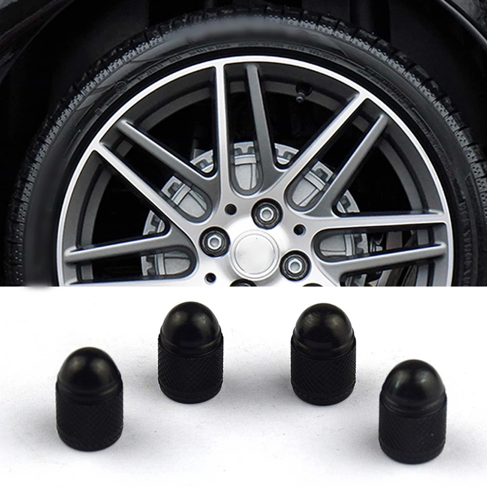 

Components Valve Stem Cover Black Good New 4pcs Aluminum Auto Parts Parts Tire Valve Stem Cover Fashion Good New
