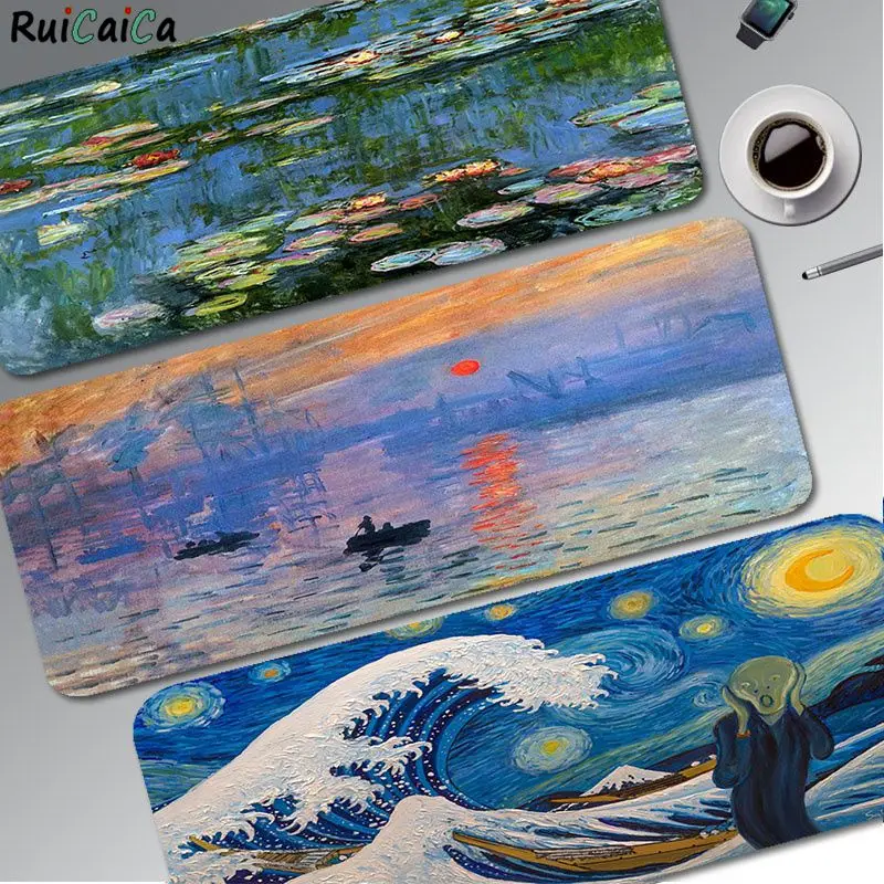 

Vincent van Gogh Anti-Slip Keyboard Mat Table Mat Students Gamer Desktop Mousepad Gaming Mouse Pad Desktop Mat