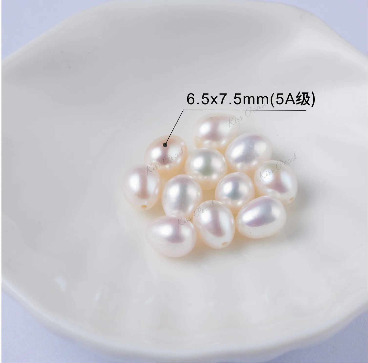 

Натуральный пресноводный жемчуг 6,5x7,5 мм, овальные бусины с полуотверстием, Ювелирная фурнитура, аксессуары, оптовая продажа