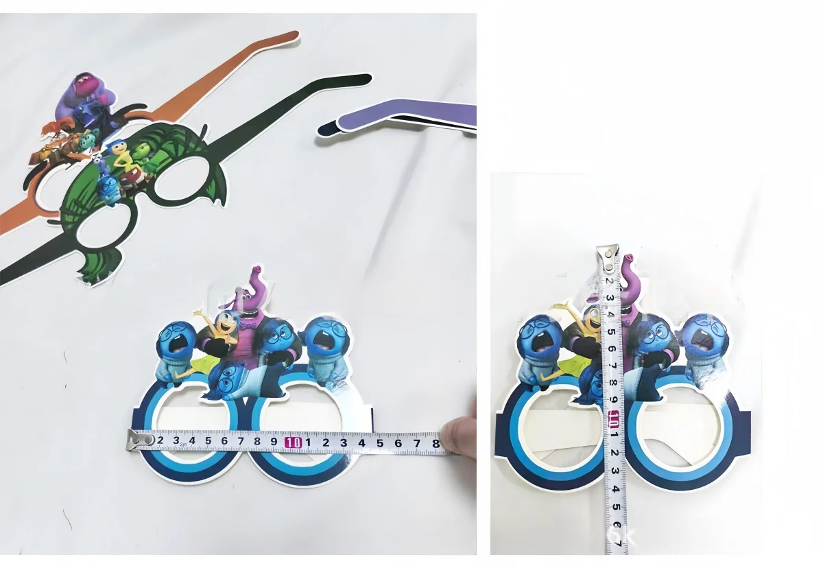 Открытые маски Disney украшение на день рождения Бумажные очки для рили реквизит