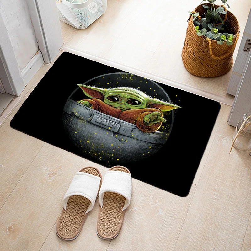 

Детский коврик Yoda с изображением планеты из мультфильма аниме для мальчиков и девочек украшение детской комнаты кухонный коврик для ванной...