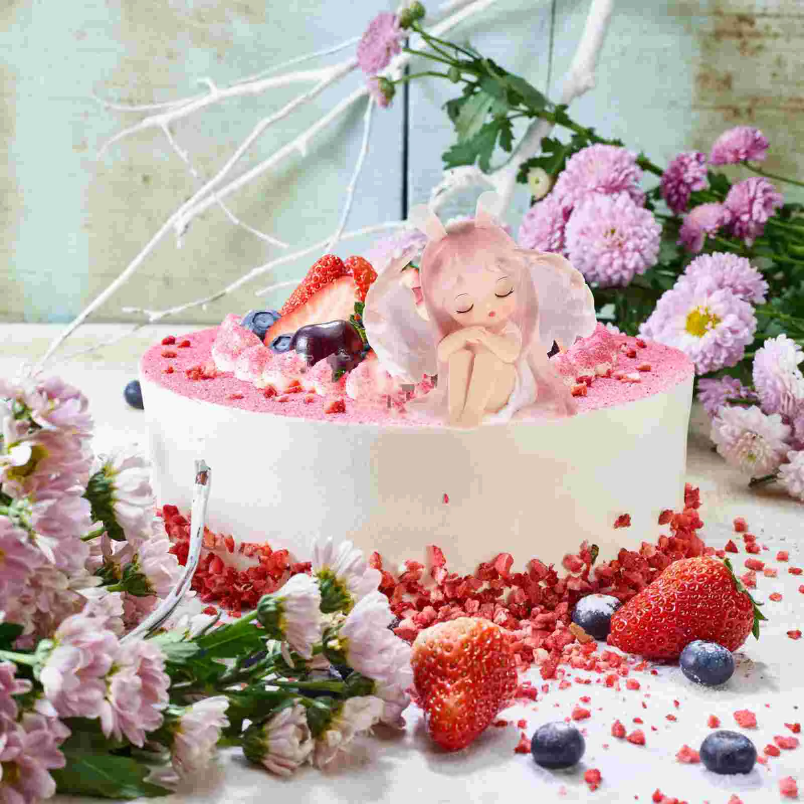 

Crafts Angel Small Statues Outdoor Figurine Tabletop Decoration Cake Decorations Vinyl Girl Ornament Child Bookshelf