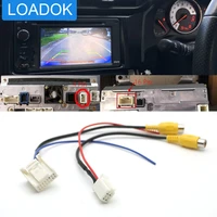 car 4 16 pin reverse camera rca input plug cable connector radio back up adapter male for toyota camry rav4 sienna