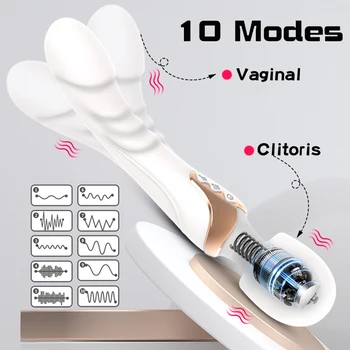 Powerful AV Vibrator Dildos Magic Wand for Women 10 Modes Clitoris Stimulator G Spot Vagina Massager Adult Sex Toys for Woman 3