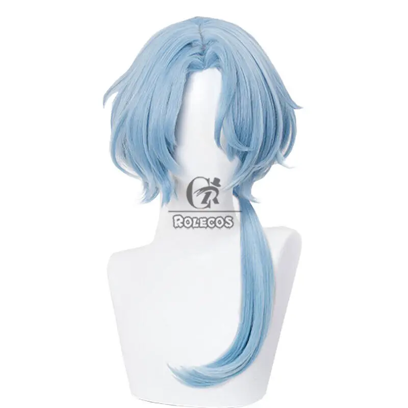 Парики для косплея Game Honkai Star Rail Misha длинные светло-голубые синтетические волосы 57