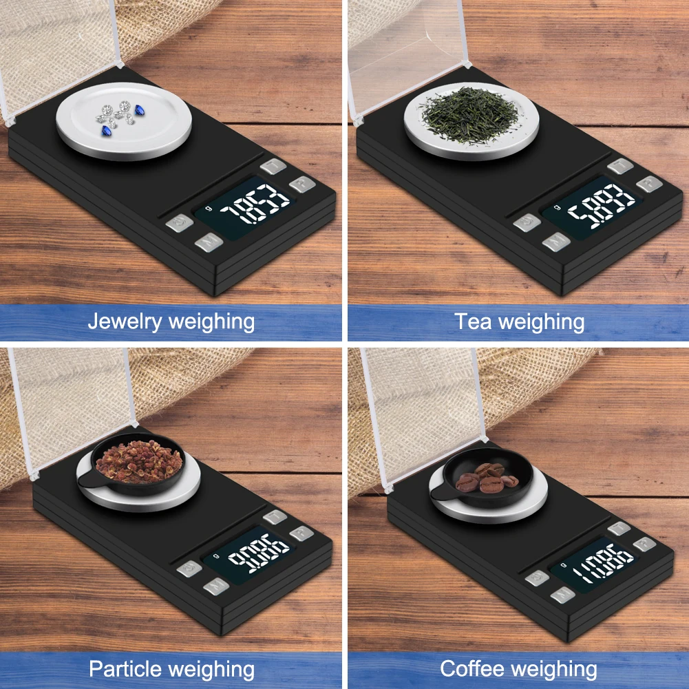 Цифровые Мини-весы 100 г/50 г/20 г/10 г высокоточные карманные весы 0 001 для ювелирных