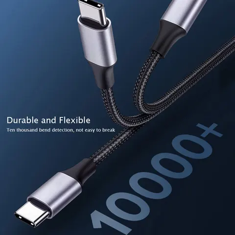Кабель для быстрой зарядки PD 100 Вт 60 Вт USB C на Type C для Xiaomi Samsung MacBook iPad