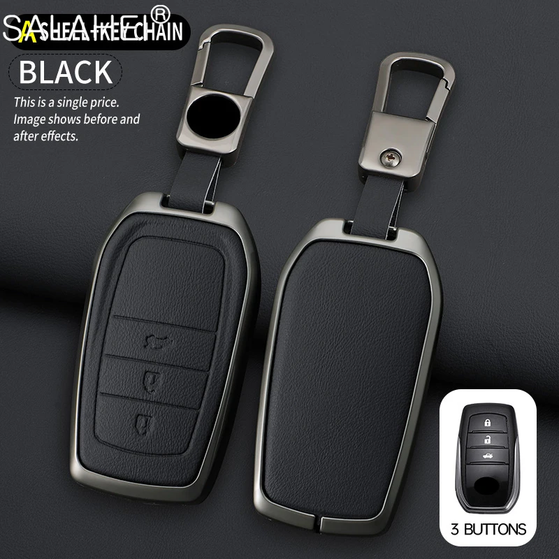 

Чехол-держатель для автомобильных ключей для Toyota Land Cruiser 200 300 Prado Crown TLK 200 Yaris Cross Hilux Innova Fortuner Camry 55