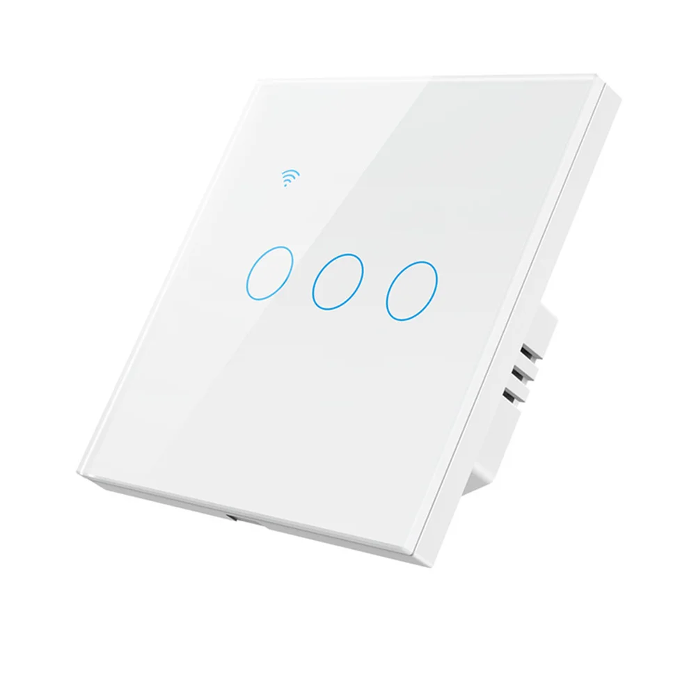 

3 Control Methods Tuya Wif Smart Touch Switch Support Alexa Google Home Wall Light Switches Touch Light Switch Wall Button Hot