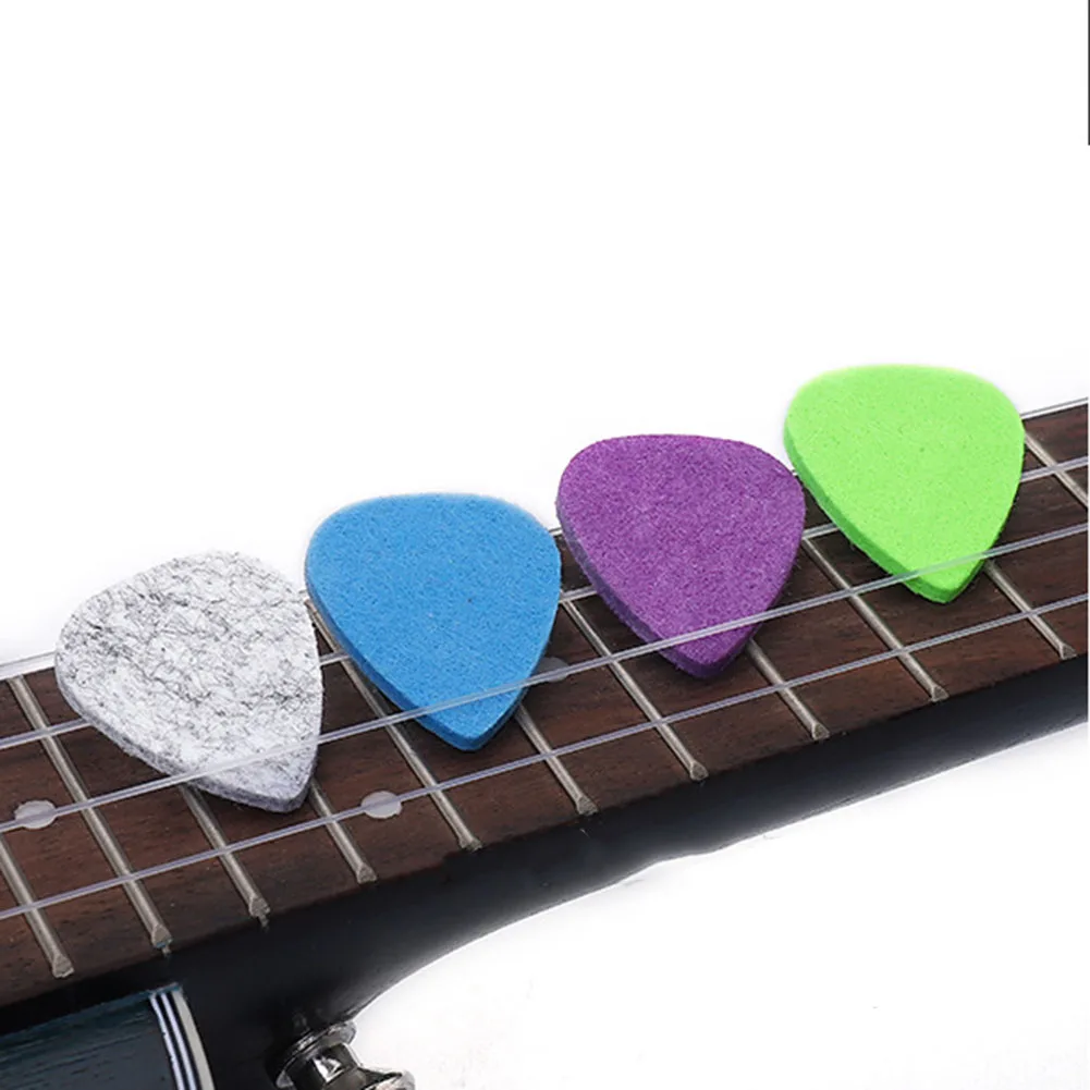 

Professional Colorful 5pcs Ukulele Soft Felt Picks Accessory For Concert Guitarra Accessories Stringed Musical Instrument